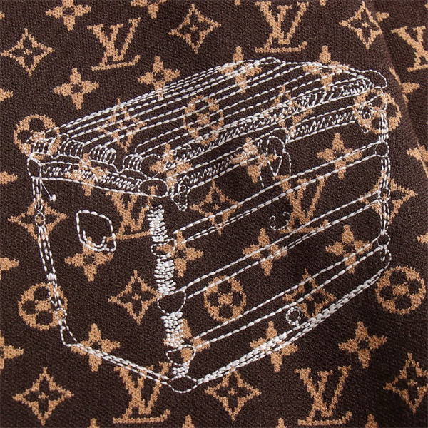 LOUIS VUITTON ルイヴィトン コピー 長袖ニットセーター 話題沸騰 モノグラム総柄 スケッチグラフィック