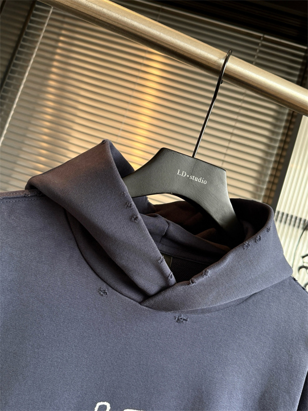 人気上昇 オーバーサイズパーカー FRANCEライン BALENCIAGA バレンシアガ コピー プルオーバーパーカー リブ仕立て