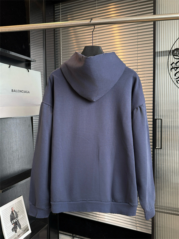 人気上昇 オーバーサイズパーカー FRANCEライン BALENCIAGA バレンシアガ コピー プルオーバーパーカー リブ仕立て