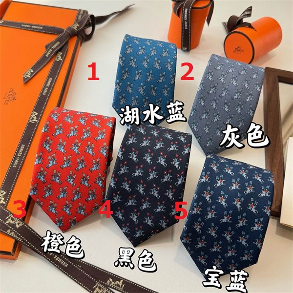 HERMES　ネクタイ5本セット　シルク100% 特別な日を彩る一本高品質エルメス ネクタイ コピー Hermèsシルク100％
