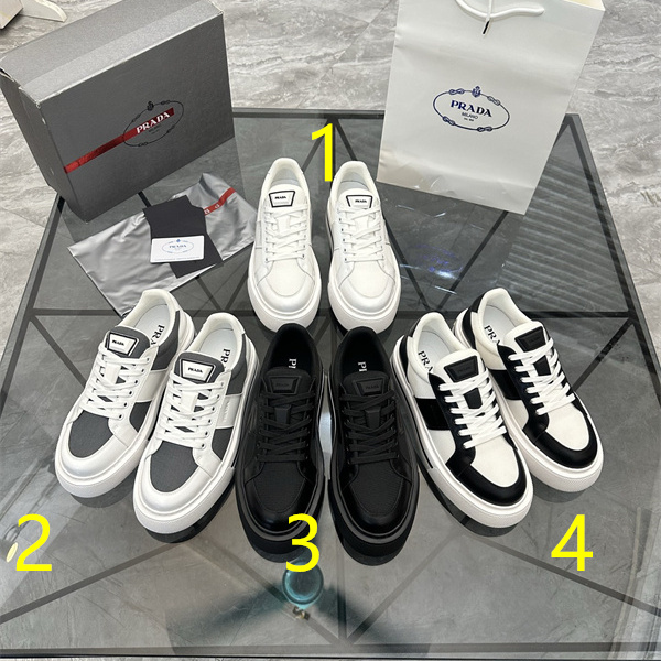 厚底ラバーソール ミニマルフォルム PRADA プラダ コピー ローカットスニーカー 4タイプ展開 デイリー対応 今季注目