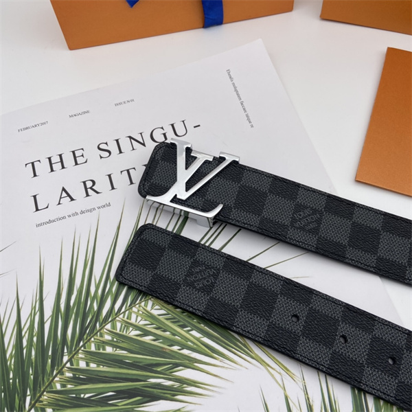 売れ筋候補 LOUIS VUITTON ルイヴィトン コピー メンズ ロゴベルト ダミエパターン 存在感あるバックル 着回し力