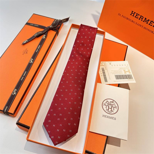 【2026新作】エルメス ネクタイ コピー Hermèsシルク素材のプレーンタイビジネスシーンに最適な大人上品