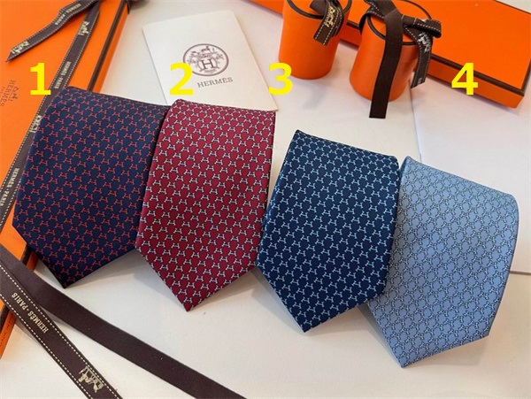 2026年新作コレクション☆☆エルメス ネクタイ コピー Hermès 落ち着いた色合いの無地タイで知的な印象に