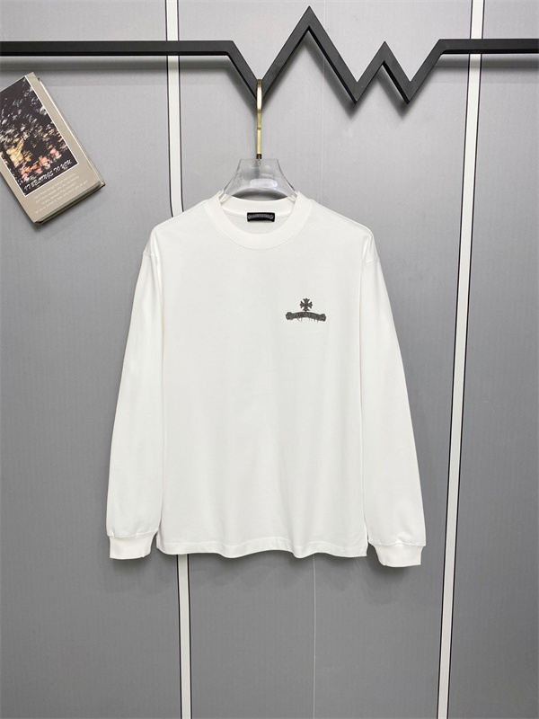 CHROME HEARTS クロムハーツ コピー メンズ ロングスリーブTシャツ 注文集中 トリプルクロス バックエンブレム