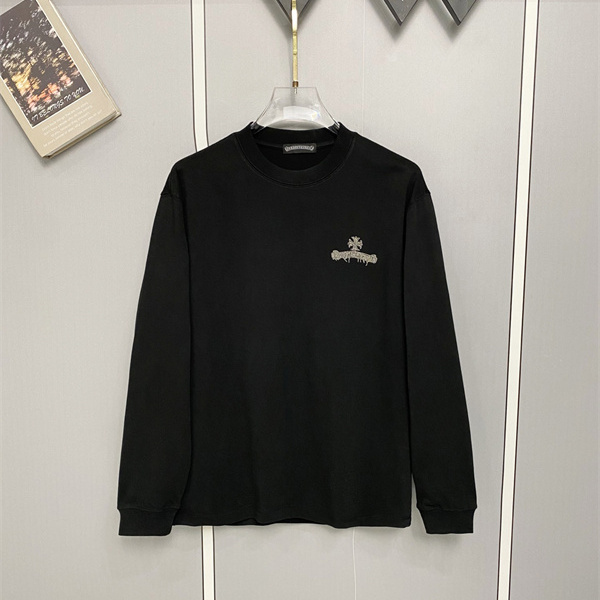 CHROME HEARTS クロムハーツ コピー メンズ ロングスリーブTシャツ 注文集中 トリプルクロス バックエンブレム