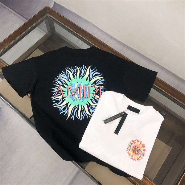 人気上昇 AMIRI アミリ コピー メンズ クルーネックTシャツ ビッグバックロゴ アートプリント 2タイプ展開