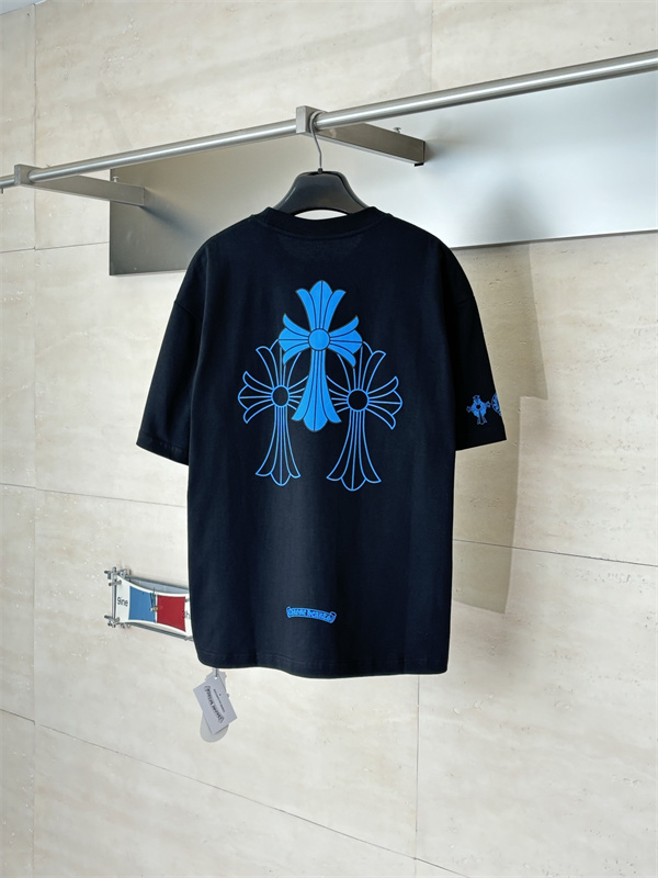 ディテール重視 CHROME HEARTS クロムハーツ コピー 半袖カットソー 胸ポケット サイドCHロゴ ゴシック仕様