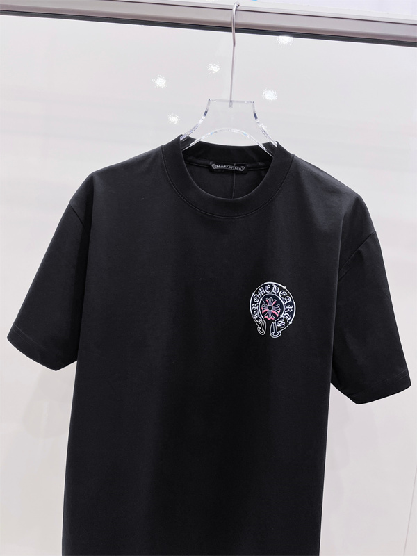 CHROME HEARTS クロムハーツ コピー メンズ カットソー ホースシューロゴ 配色クロス 2色バリエーション