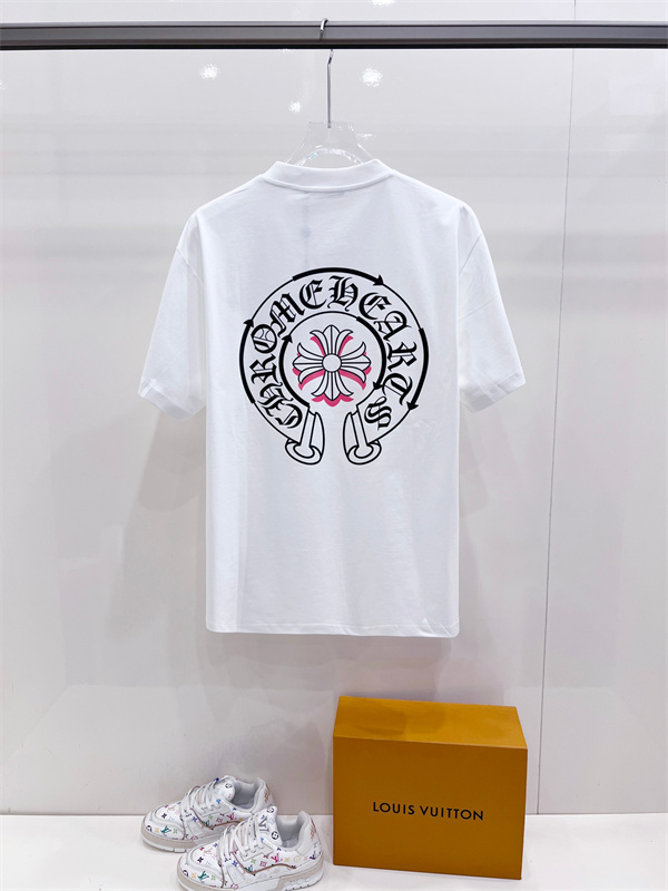 CHROME HEARTS クロムハーツ コピー メンズ カットソー ホースシューロゴ 配色クロス 2色バリエーション