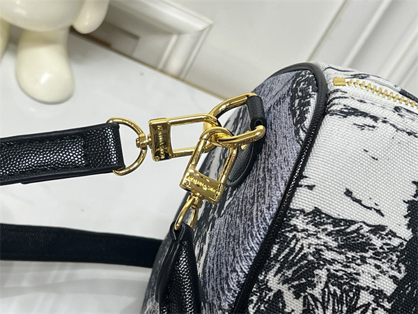 アート感際立つ LOUIS VUITTON ルイヴィトン コピー レディース ハンドバッグ ペイント調グラフィック ゴールド金具