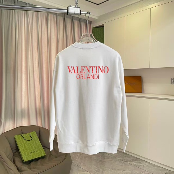 VALENTINO コピー 2026秋冬 VLTNグラフィック クルーネックスウェット 400gヘビーウェイト ゆったり男女兼用