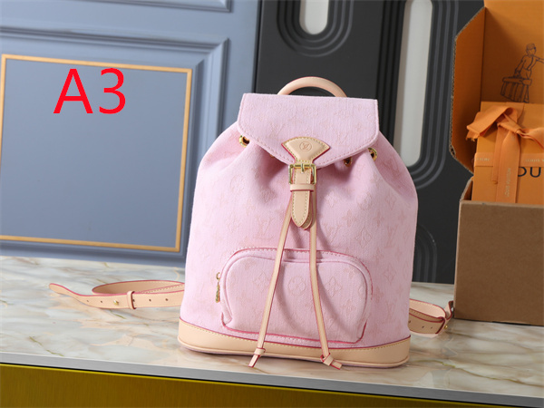 カラーで選ぶ LOUIS VUITTON ルイヴィトン コピー リュックサック フロントポケット レザーベルト クラシカルフォルム