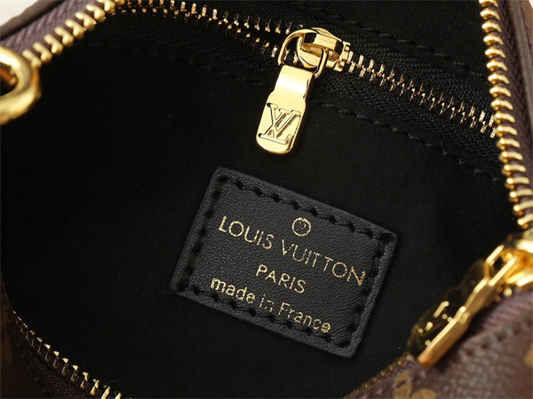 チェーン使いが映える LOUIS VUITTON ルイヴィトン コピー ショルダーバッグ 配色レザートリム ファスナー仕様
