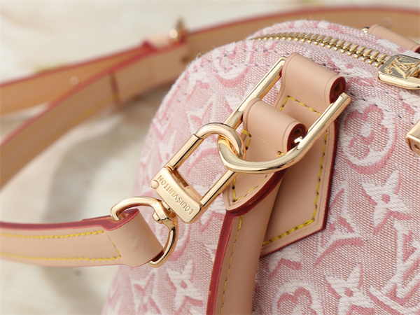 織り柄を楽しむ LOUIS VUITTON ルイヴィトン コピー ハンドバッグ ラウンドフォルム レザーボトム ダブルジップ