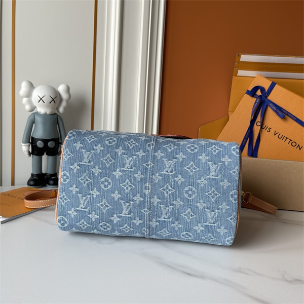 ヴィンテージデニム薫る LOUIS VUITTON ルイヴィトン コピー レディース 2WAYバッグ フロントポケット レザーハンドル
