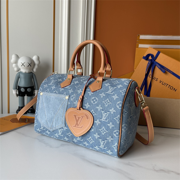 ヴィンテージデニム薫る LOUIS VUITTON ルイヴィトン コピー レディース 2WAYバッグ フロントポケット レザーハンドル