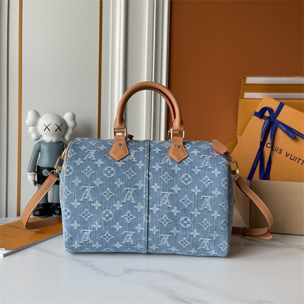 ヴィンテージデニム薫る LOUIS VUITTON ルイヴィトン コピー レディース 2WAYバッグ フロントポケット レザーハンドル
