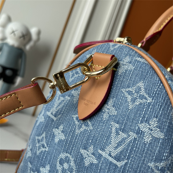 ヴィンテージデニム薫る LOUIS VUITTON ルイヴィトン コピー レディース 2WAYバッグ フロントポケット レザーハンドル