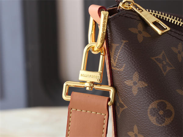 肩掛けしやすい LOUIS VUITTON ルイヴィトン コピー ワンショルダーバッグ 大容量ファスナー仕様 レザーストラップ