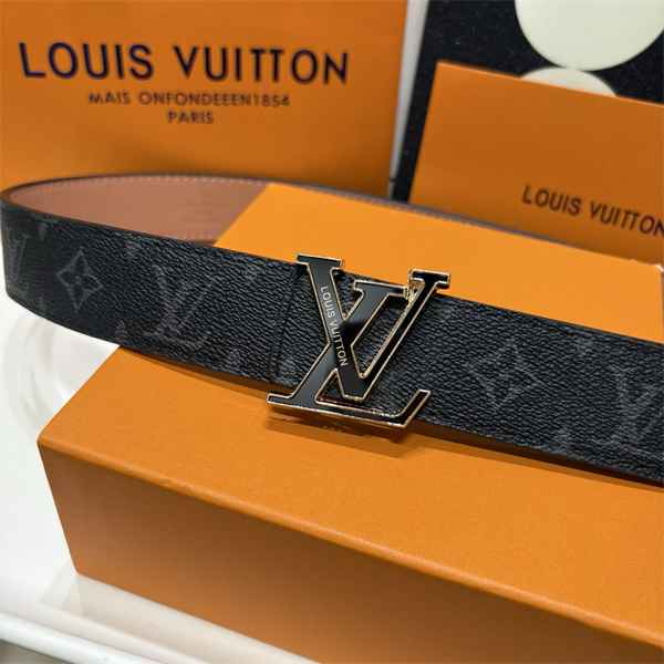 重厚バックル LOUIS VUITTON ルイヴィトン コピー モノグラムベルト ブラックトーン クラシック仕様