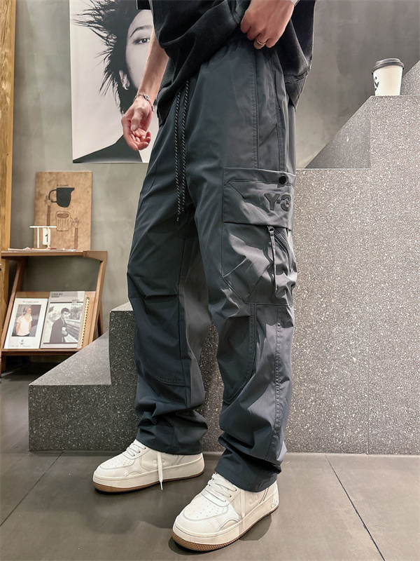 2026新作★Y-３ ワイ・スリーカーゴパンツコピーさらさら ハリ感 サイドポケット おしゃれ カジュアルパンツ