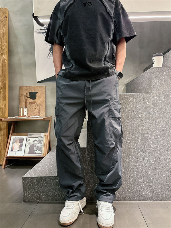 2026新作★Y-３ ワイ・スリーカーゴパンツコピーさらさら ハリ感 サイドポケット おしゃれ カジュアルパンツ