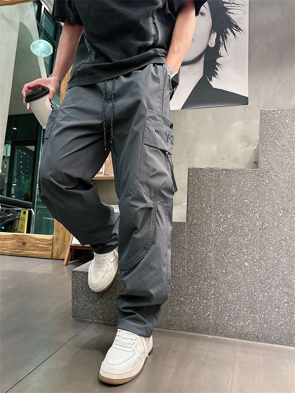 2026新作★Y-３ ワイ・スリーカーゴパンツコピーさらさら ハリ感 サイドポケット おしゃれ カジュアルパンツ