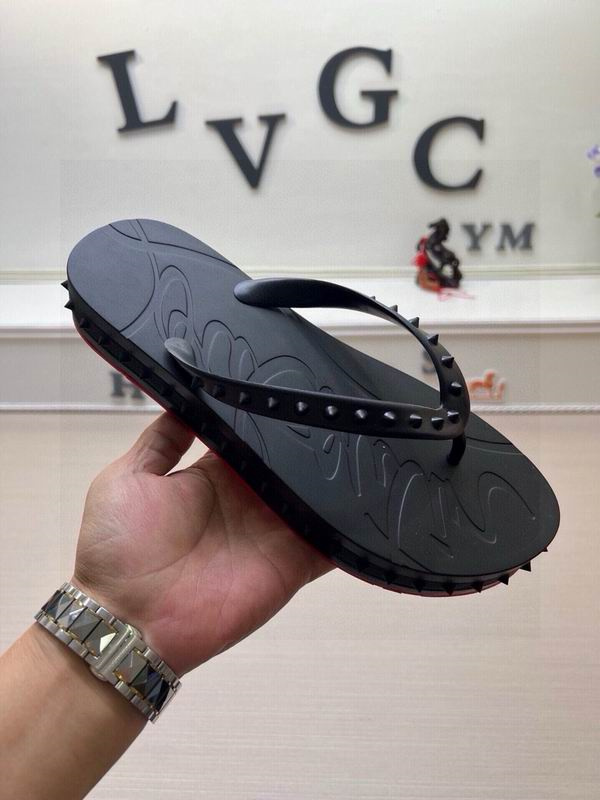 2026トレンド☆ルブタンサンダルスーパーコピー CHRISTIAN LOUBOUTIN人気最新黒色ビーチサンダル