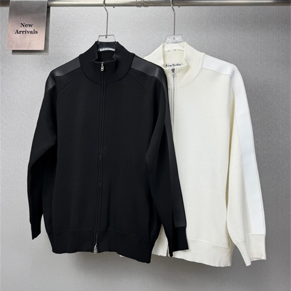 異素材ラインが映える Acne Studios アクネ ストゥディオズ コピー トラックジャケット フルジップ リラックスシルエット