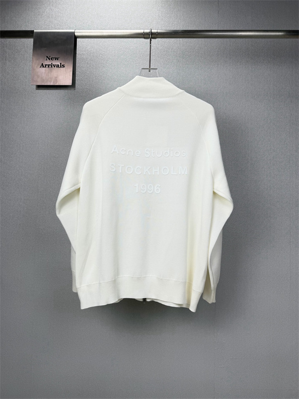 異素材ラインが映える Acne Studios アクネ ストゥディオズ コピー トラックジャケット フルジップ リラックスシルエット