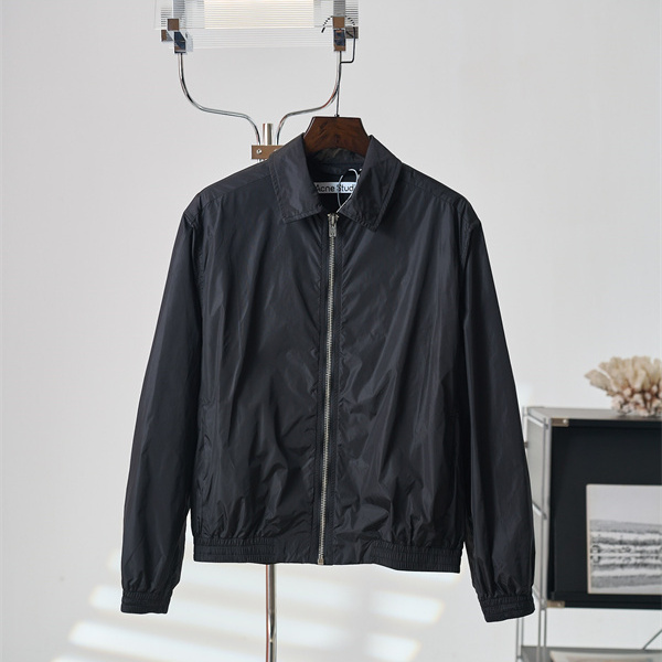 軽やか仕立て Acne Studios アクネ ストゥディオズ コピー ジップジャケット イージーヘム ミニマルアウター