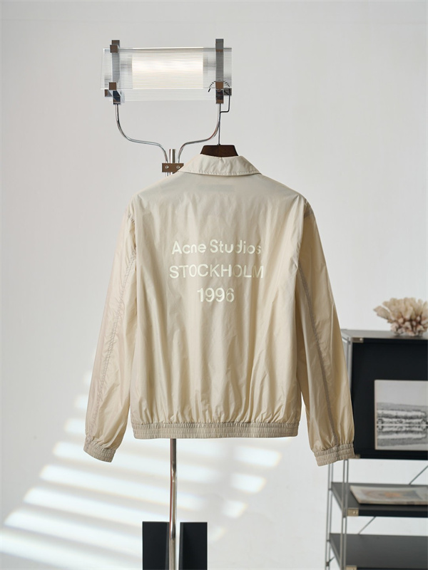 軽やか仕立て Acne Studios アクネ ストゥディオズ コピー ジップジャケット イージーヘム ミニマルアウター