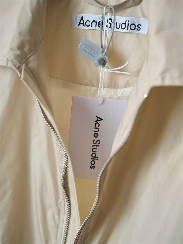 軽やか仕立て Acne Studios アクネ ストゥディオズ コピー ジップジャケット イージーヘム ミニマルアウター