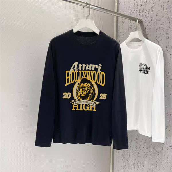 ヴィンテージカレッジ AMIRI アミリ コピー ロングスリーブTシャツ ARTS DISTRICT レタリングプリント