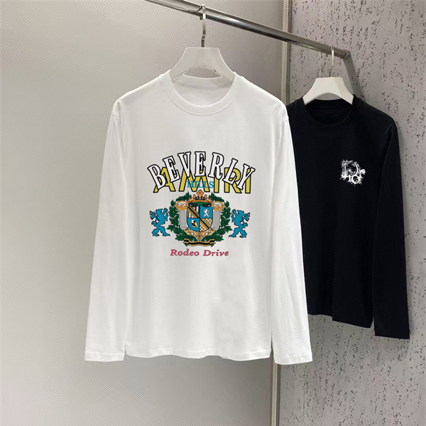 カラフル紋章が映える AMIRI アミリ コピー ロングスリーブTシャツ アーチロゴ アメリカンカレッジ調