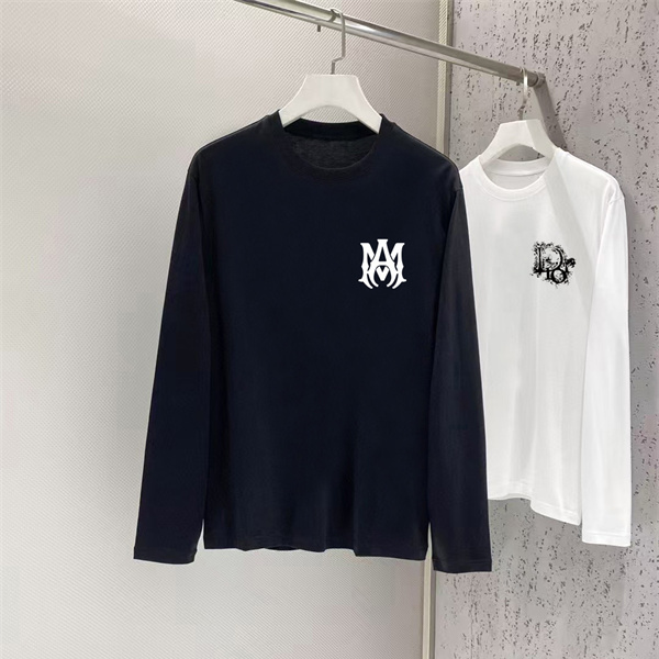 ミニエンブレム AMIRI アミリ コピー ロングスリーブTシャツ シンプル仕立て 都会派ベーシック