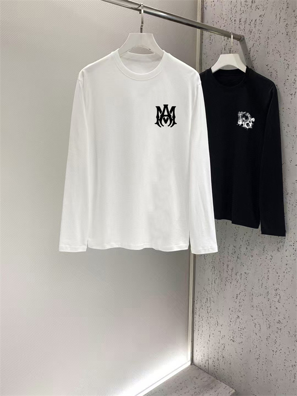 ミニエンブレム AMIRI アミリ コピー ロングスリーブTシャツ シンプル仕立て 都会派ベーシック