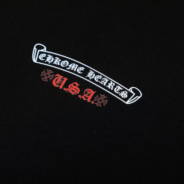 CHROME HEARTS コピー 注文集中 星条旗モチーフ フルジップフーディー バック大型プリント ゴシックアクセント ユニセックス