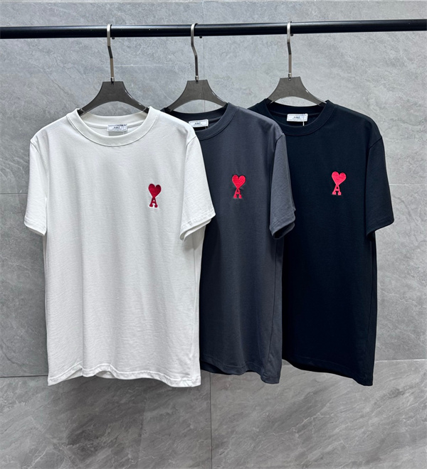 AMI PARIS☆アミパリスｔシャツコピー3色お買い得26SS春夏ユニセックスお洒落快適