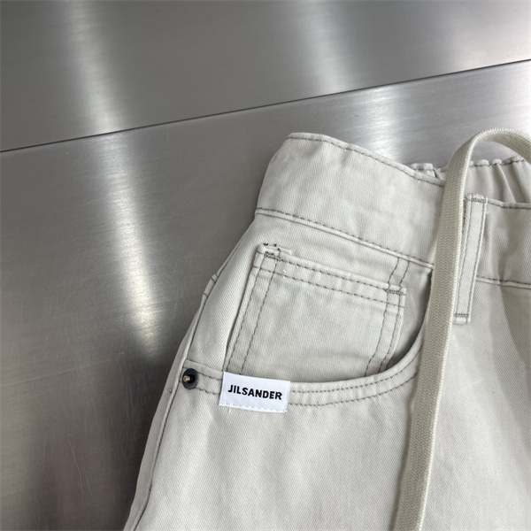ミニマル仕立て JIL SANDER ジル サンダー コピー デニムロングパンツ イージーウエスト ワイドストレート