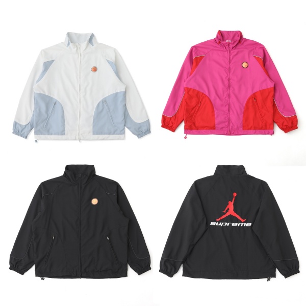 話題沸騰 Supreme トラックジャケット シュプリーム × Jordan ジョーダン リフレクターパイピング 切替デザイン
