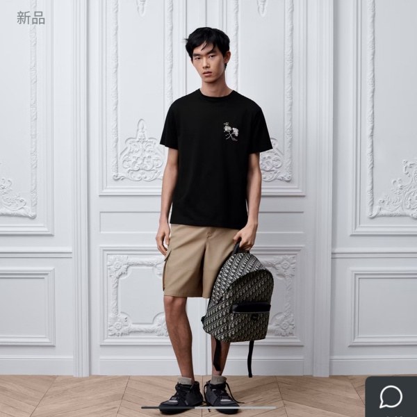 復古感が映える ディオール激安 Rider リュック Dior オブリーク総柄 フロントジップポケット