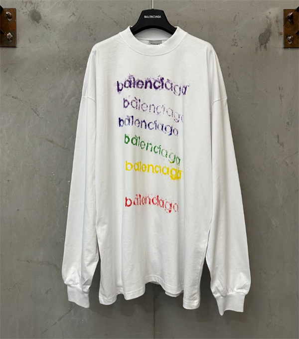 2026人気ランキング★BALENCIAGA  バレンシアガ長袖ｔシャツコピーユニセックスお洒落快適トレンド