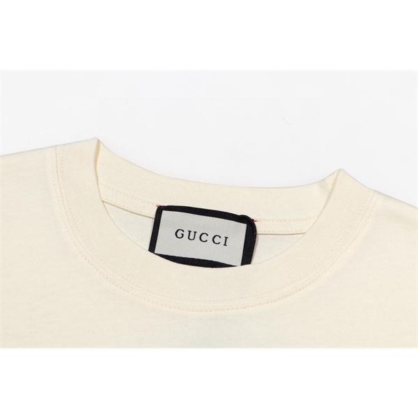 ピアノキャットグラフィック 音符モチーフ 遊び心満載 GUCCI グッチ コピー 半袖Tシャツ 話題の新顔