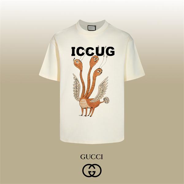 神話モチーフ 多頭クリーチャー 緻密イラスト GUCCI グッチ コピー 半袖Tシャツ 主役級 限定感ある