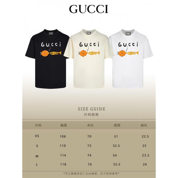 ミュージックアニマル 軽快コットン 品質重視 GUCCI グッチ コピー 半袖Tシャツ コーデ主役 新着セレクト