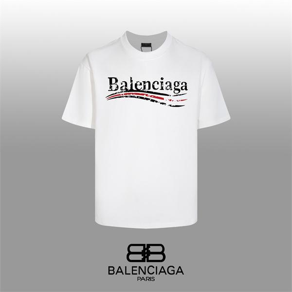 ダメージロゴ ブラックベース 着映えデザイン BALENCIAGA バレンシアガ コピー 半袖Tシャツ 快適コットン 人気集中
