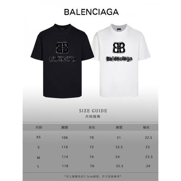 ディストレスレタリング 立体陰影 クール映え BALENCIAGA バレンシアガ コピー 半袖Tシャツ 話題性抜群