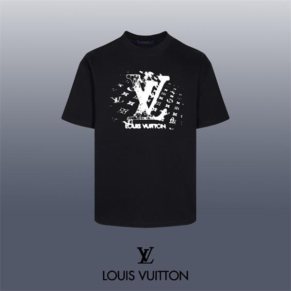 モノトーンデザイン LVモチーフ 立体見え LOUIS VUITTON ルイヴィトン コピー 半袖Tシャツ 売れ筋候補